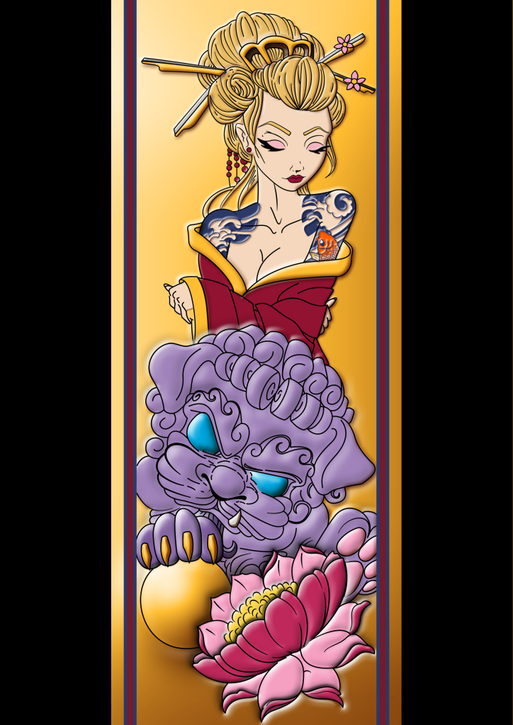 La Geisha et son Dogfu
