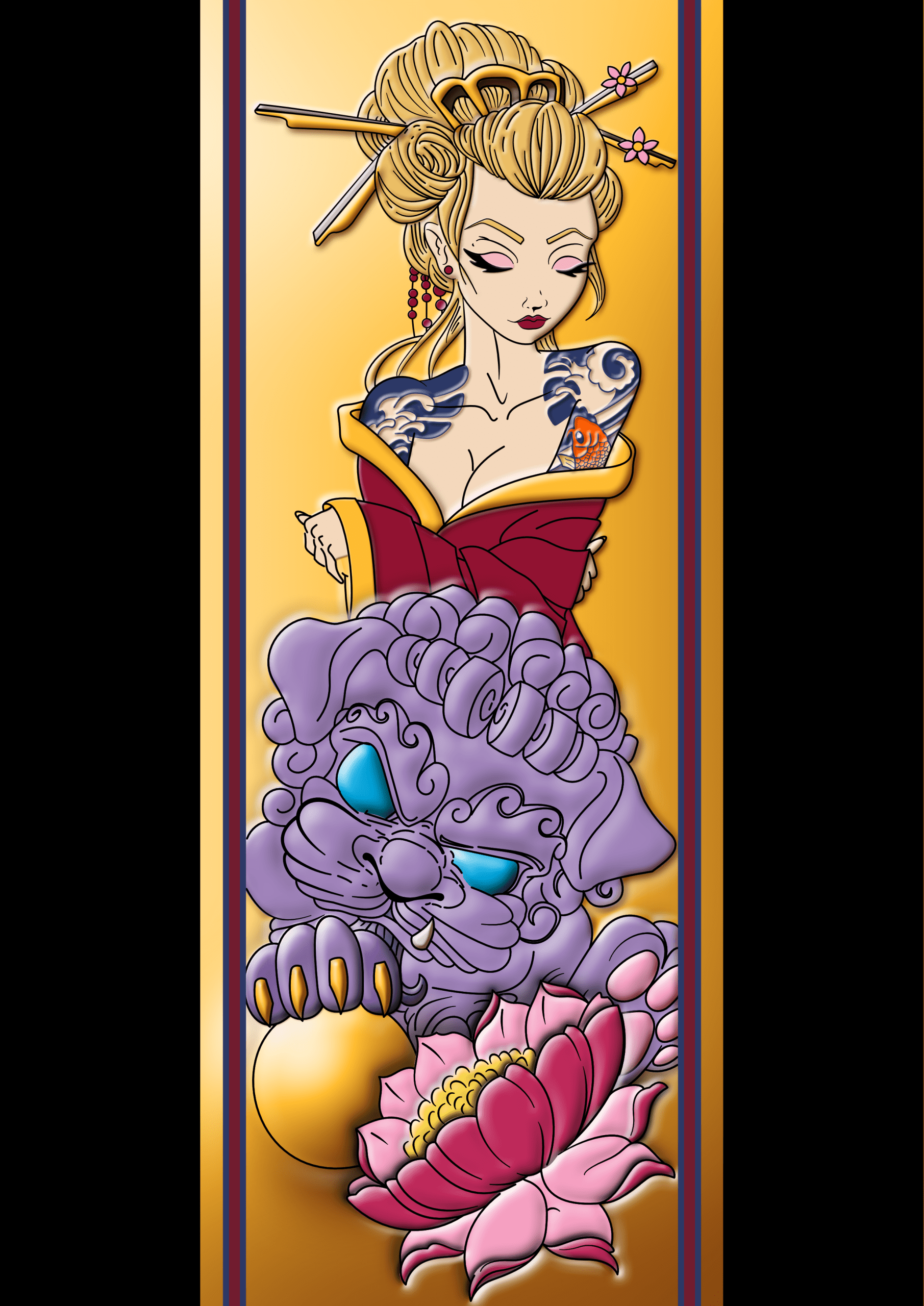 La Geisha et son Dogfu